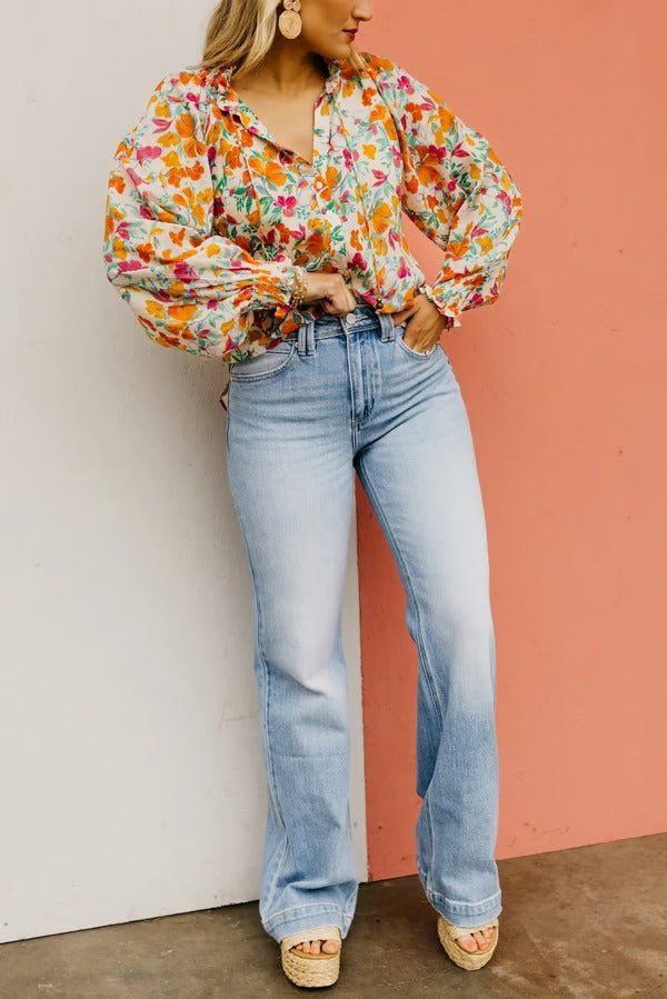 CurveEase – Plus Size Tummy Control Vintage Jeans