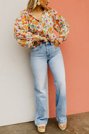 CurveEase – Plus Size Tummy Control Vintage Jeans