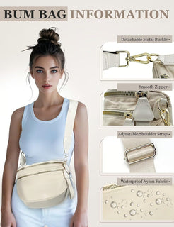 IrisLuxe – Best Version Crossbody with Double Zips
