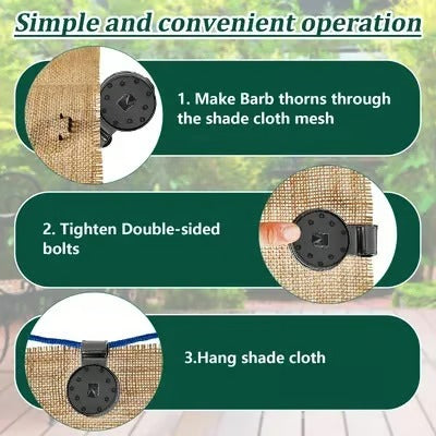 GripGuard – Heavy Duty Shade Cloth Lock Clips