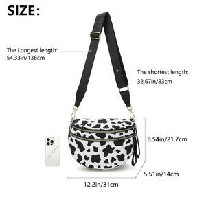 IrisLuxe – Best Version Crossbody with Double Zips