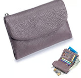 GrainFold – Unisex Pebble Leather Wallet