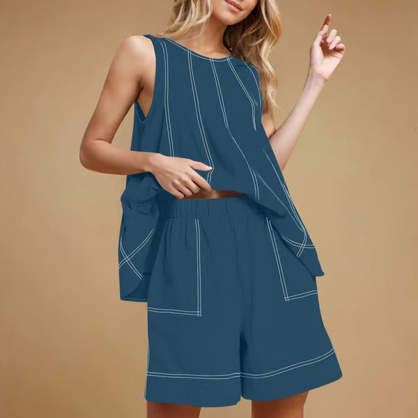 ChicEase – Women’s 2-Piece Sleeveless Outfit Set