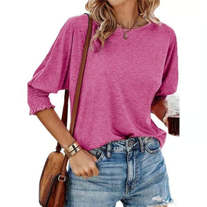 UrbanMuse – Basic Business Tee with Crewneck Charm