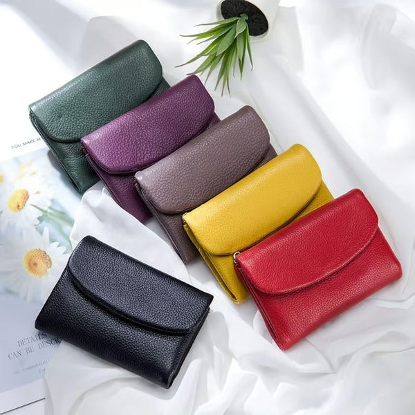 GrainFold – Unisex Pebble Leather Wallet