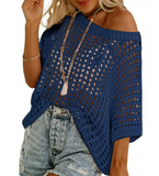 BreezeKnit – Crochet Hollow Out Summer Sweater