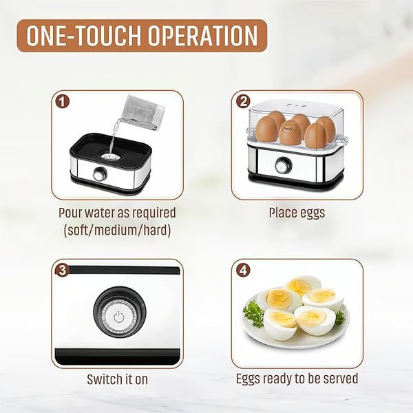 EggEase – Stainless Steel Rapid Egg Cooker