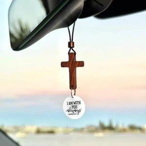 HopeHang – Rearview Bible Verse Cross Ornament