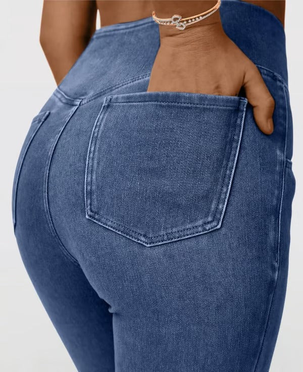 SculptEase – Crossover High Waisted Jeans