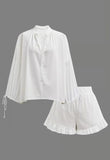 BreezyBloom – Lantern Sleeve Lounge Set