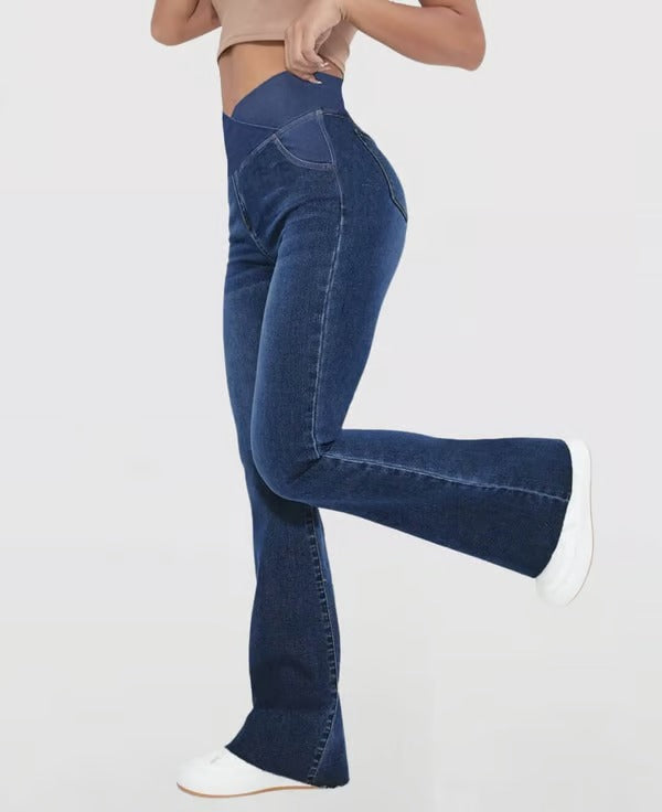 SculptEase – Crossover High Waisted Jeans
