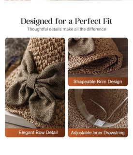 BelleBrim – Elegant Woven Sun Hat