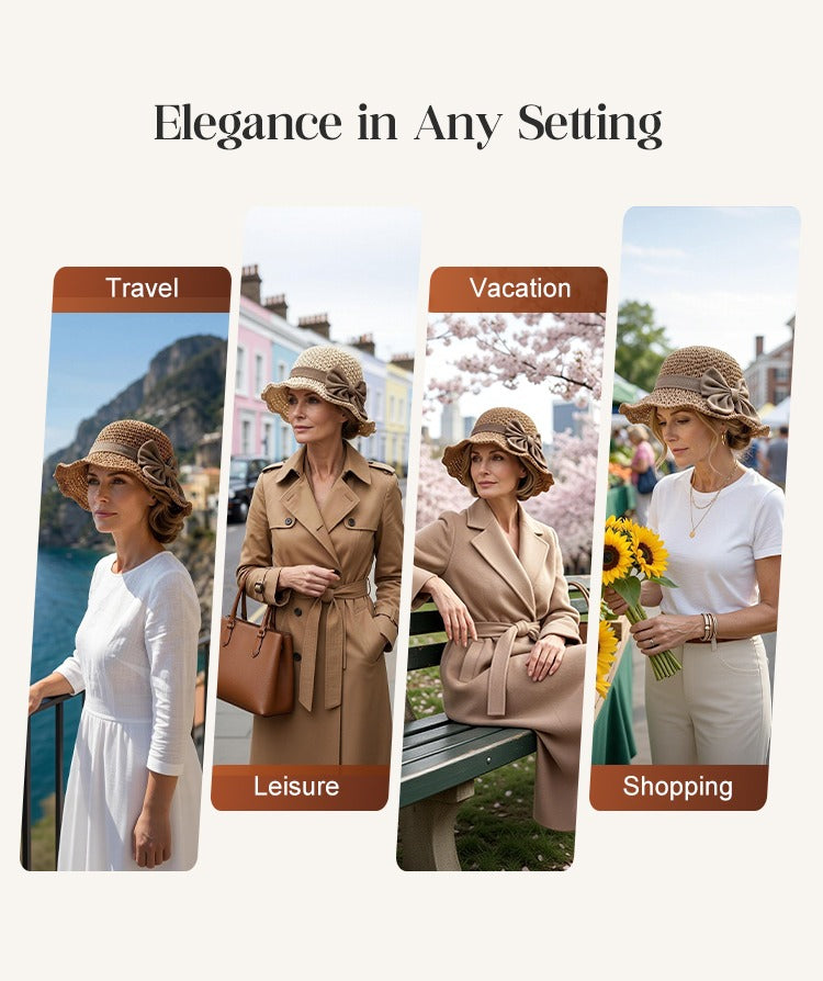 BelleBrim – Elegant Woven Sun Hat