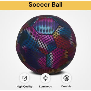 NeoGlow Ball – Reflective Training Soccer Ball