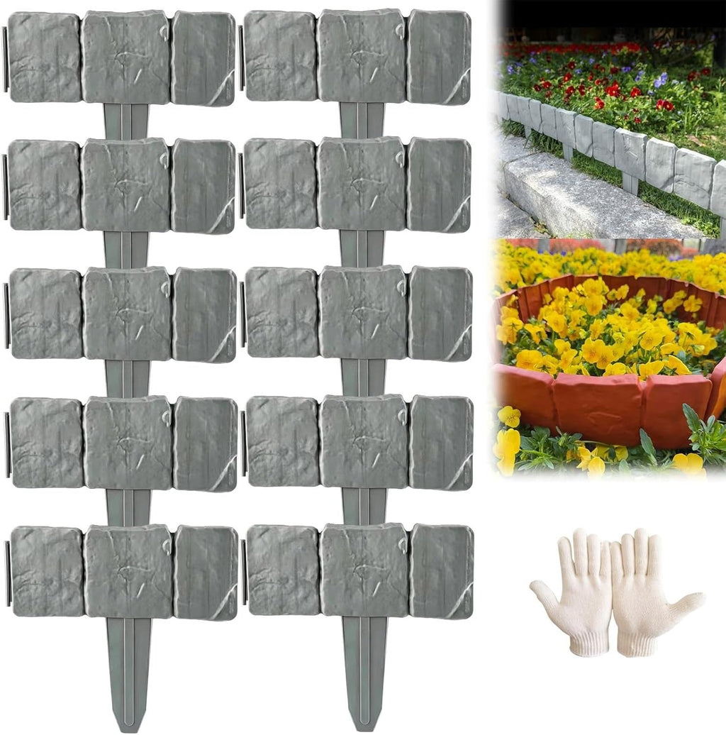 StoneFlex – Imitation Stone Garden Fence Border