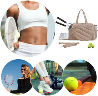 42L Tennis & Padel Sports Bag – Waterproof Multi-Compartment Gym Travel Bag with Shoe Pocket 🎾