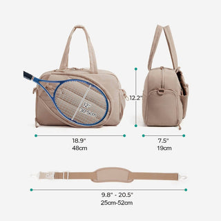 42L Tennis & Padel Sports Bag – Waterproof Multi-Compartment Gym Travel Bag with Shoe Pocket 🎾