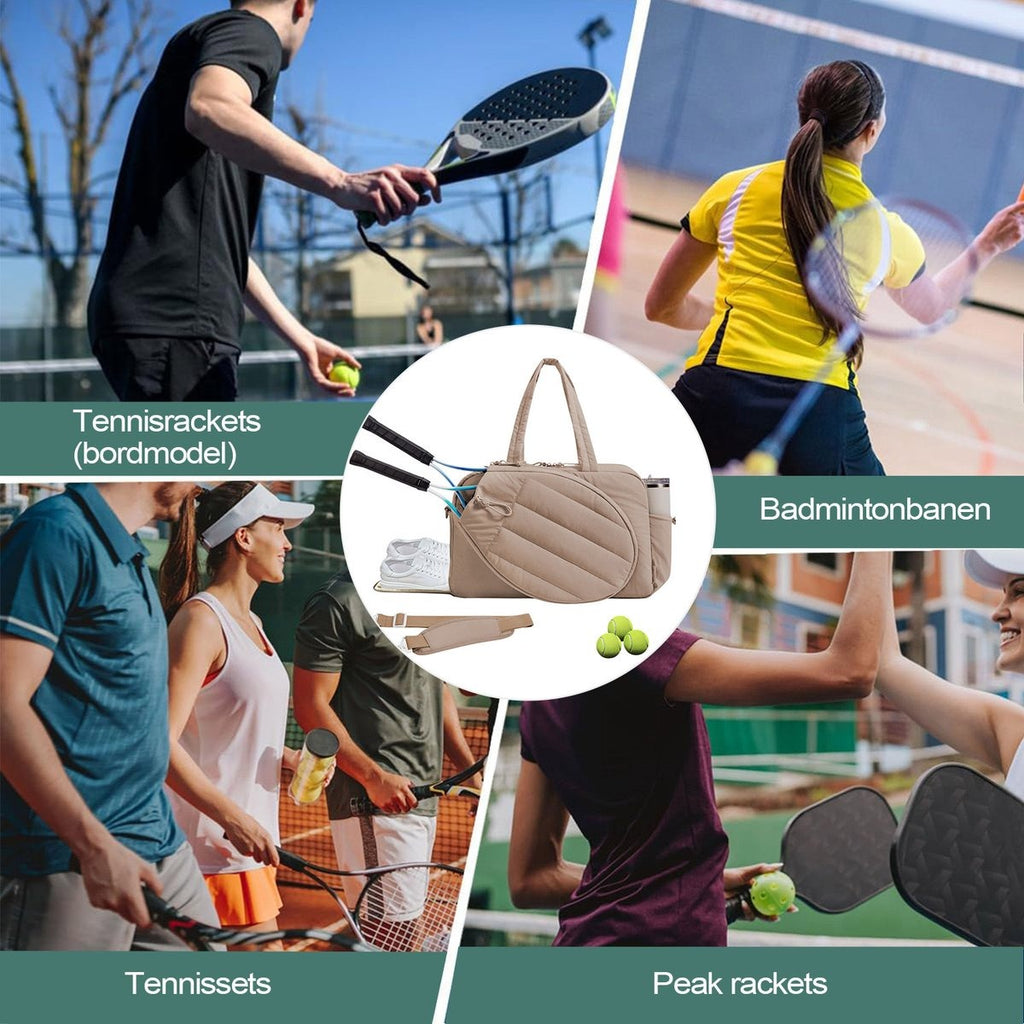 42L Tennis & Padel Sports Bag – Waterproof Multi-Compartment Gym Travel Bag with Shoe Pocket 🎾