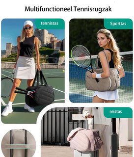 42L Tennis & Padel Sports Bag – Waterproof Multi-Compartment Gym Travel Bag with Shoe Pocket 🎾