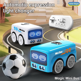 Magic Mini Bus Toy – Smart Gesture Control RC Bus with Lights & Auto Avoidance 🚌✨👶