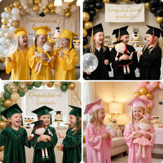 Graduation Plush Doll with Bouquet – Cute Graduation Keepsake Gift 🎓💐