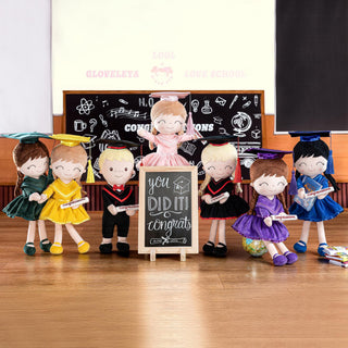 Graduation Plush Doll with Bouquet – Cute Graduation Keepsake Gift 🎓💐