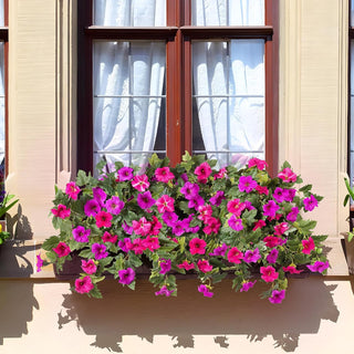 BloomCharm – UV-Resistant Artificial Petunia Bouquet