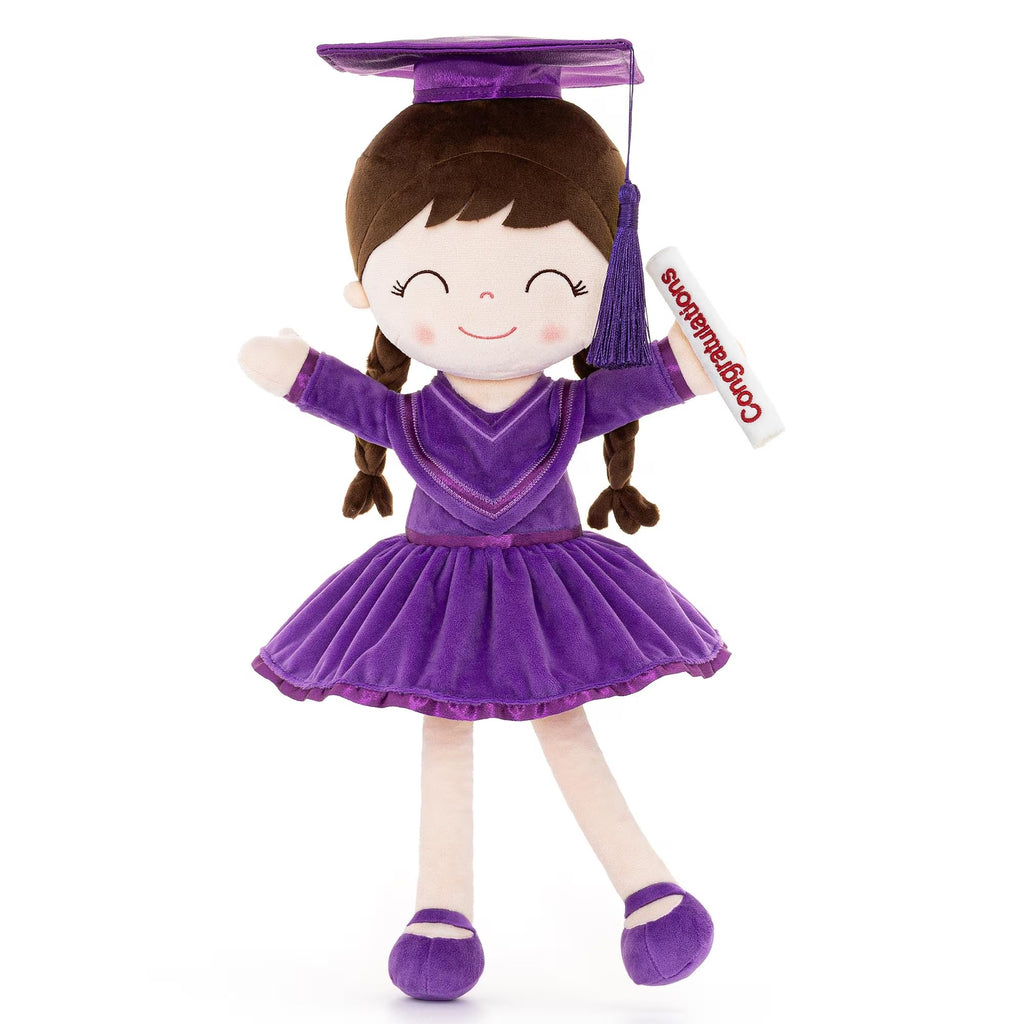 Graduation Plush Doll with Bouquet – Cute Graduation Keepsake Gift 🎓💐