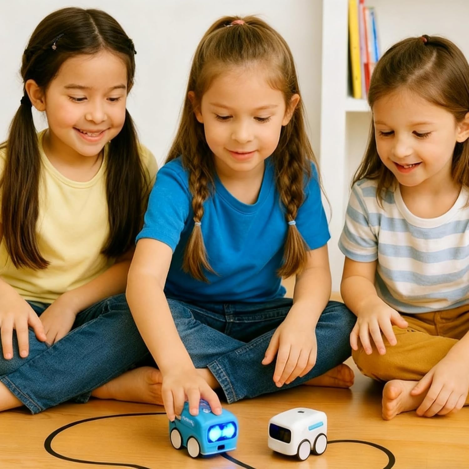 Magic Mini Bus Toy – Smart Gesture Control RC Bus with Lights & Auto Avoidance 🚌✨👶