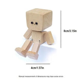 HappyTimber – Wooden Sway Figure with 12 Magnetic Emotions