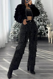 Midnight Shine | Rhinestone Streetwear Jeans