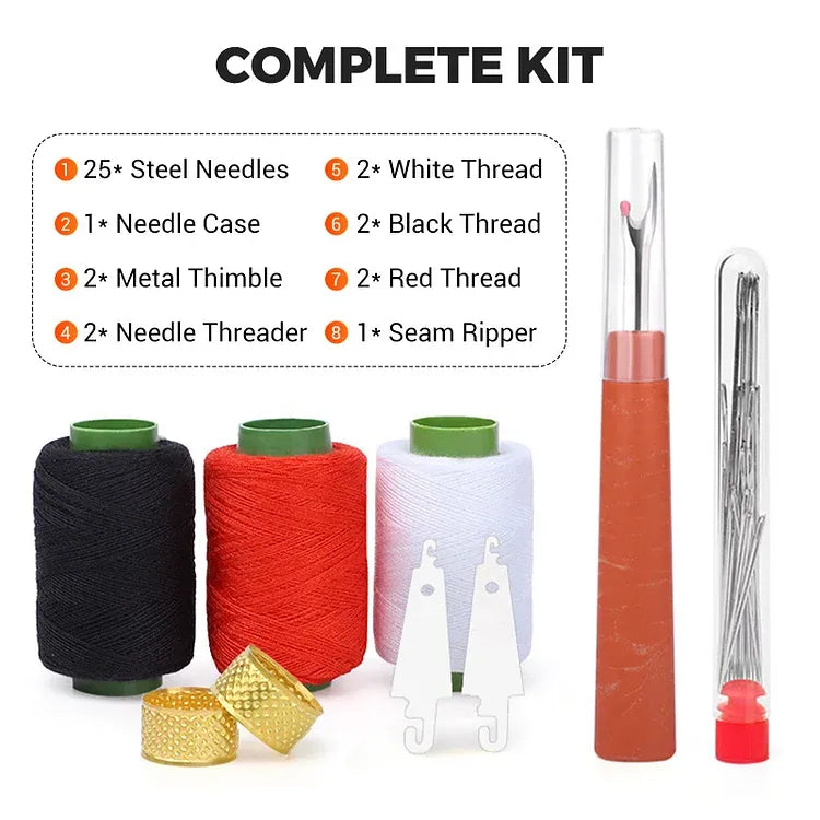 SewCrafty – Portable 37PCS Stitching Kit