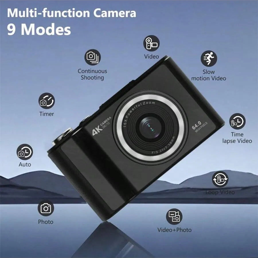 TrendShot – Y2K Style 4K Vlogging Camera
