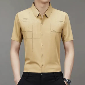 GlacioFit – Breathable Ice Silk Office Shirt