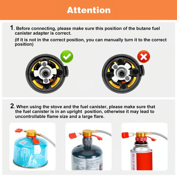 FlameForce – Windproof Piezo Camping Gas Stove