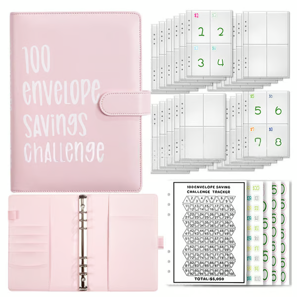 SaveWise – 100 Envelope Budgeting Challenge Book