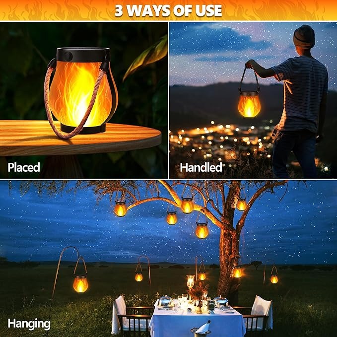 LumaFlare – Dancing Flame Solar Light Lanterns