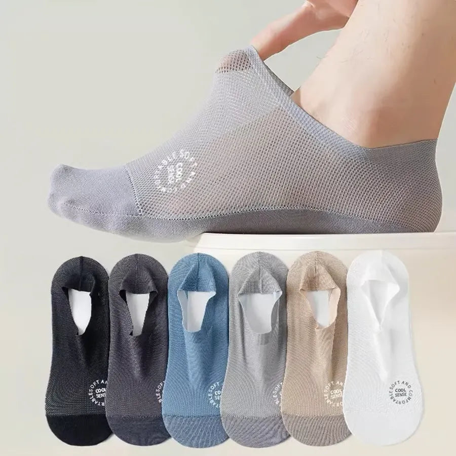 InvisiSoft – Non Slip Combed Cotton Hidden Socks