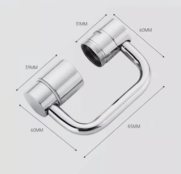 AquaTwist – 1080° Rotatable Faucet Aerator by TTZZ