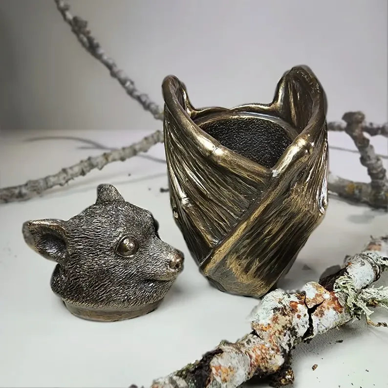 EchoVault – Bronze Bat Wing Jewelry Box