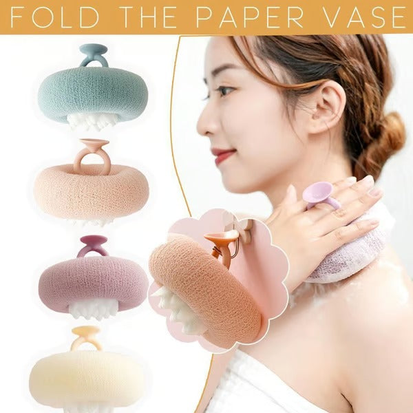 BloomScrub – Soft Sunflower Suction Bath Ball