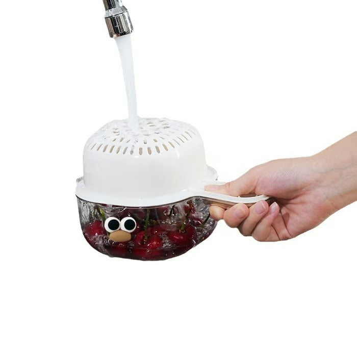 DrainNest – Dual Layer Strainer with Handle