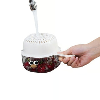 DrainNest – Dual Layer Strainer with Handle