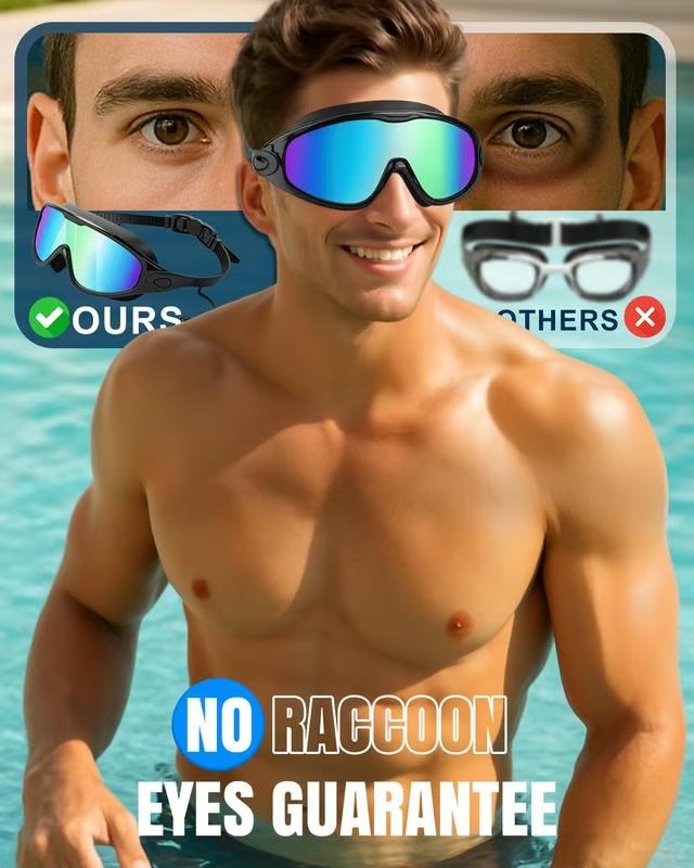 HydroFlex – Anti Fog Swim Goggles with UV Protection