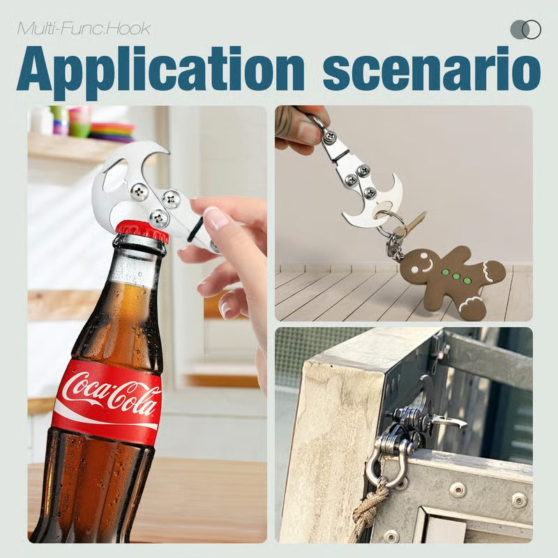 TrekHook – Multifunctional Stainless Steel Carabiner