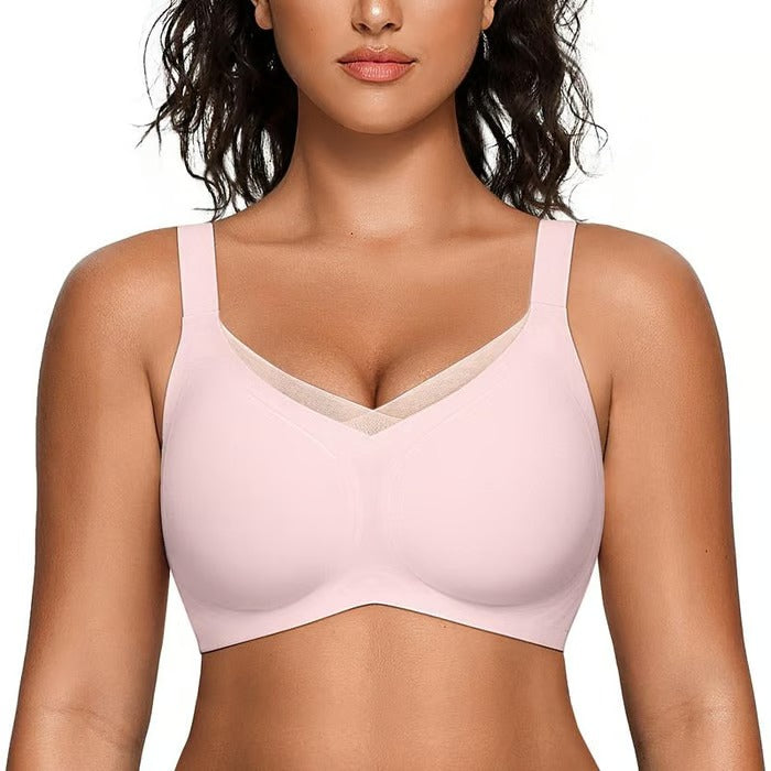 AirLuxe | Wireless Mesh V-Neck Bralette