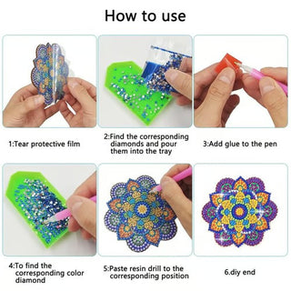 SpookGleam – Halloween DIY Coaster Art Kit