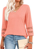 LuxeCurve | Flattering V-Neck T-Shirts