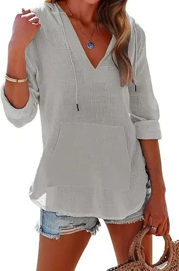 BreezeGlow – Lightweight Hooded Swim Wrap