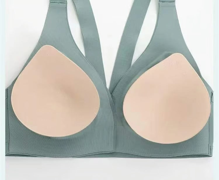 VivaLift – Deep V Front Closure Wireless Push Up Bra